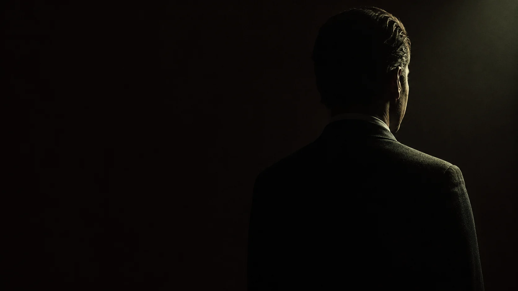 Le fondateur de Zenatia, de dos, face à la lumière
